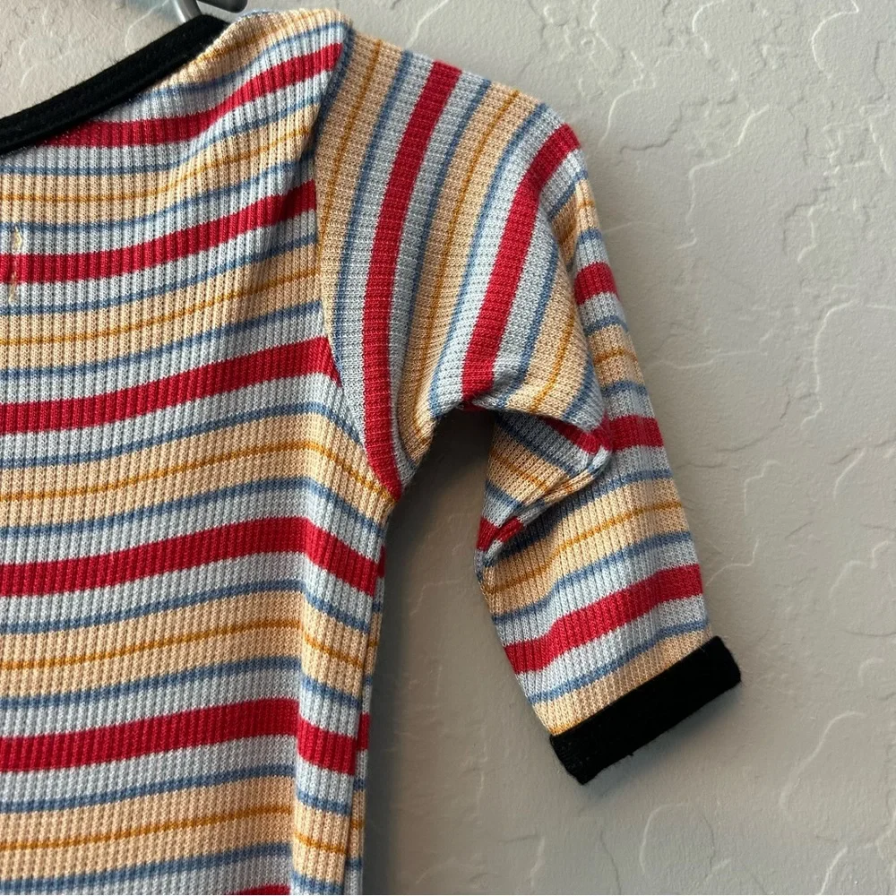 Cozys striped ribbed